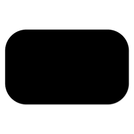 Ergomat 2inx4in DuraStripe Xtreme Round Strip Black, 100PK DSX-STRIP-2x4R-BK-KIT